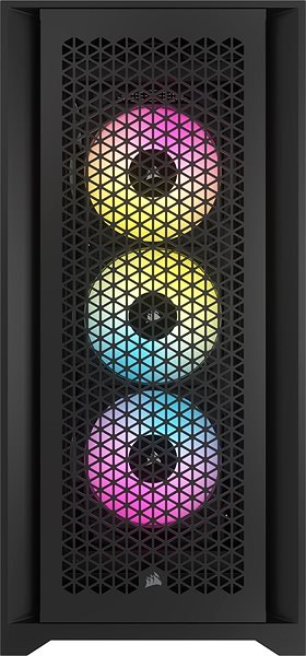 Számítógépház Corsair iCUE 5000D RGB AIRFLOW Black Oldalnézet