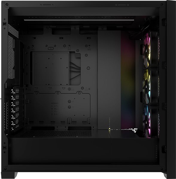 PC skrinka Corsair iCUE 5000D RGB AIRFLOW Black Screen