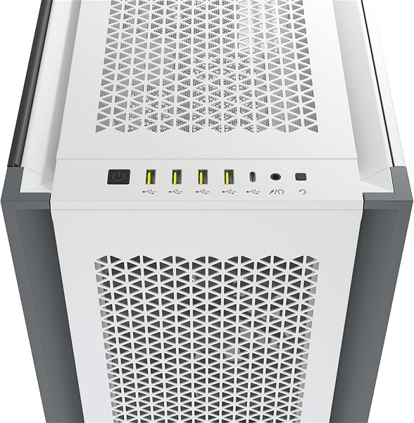 Számítógépház Corsair 7000D AIRFLOW White Csatlakozási lehetőségek (portok)
