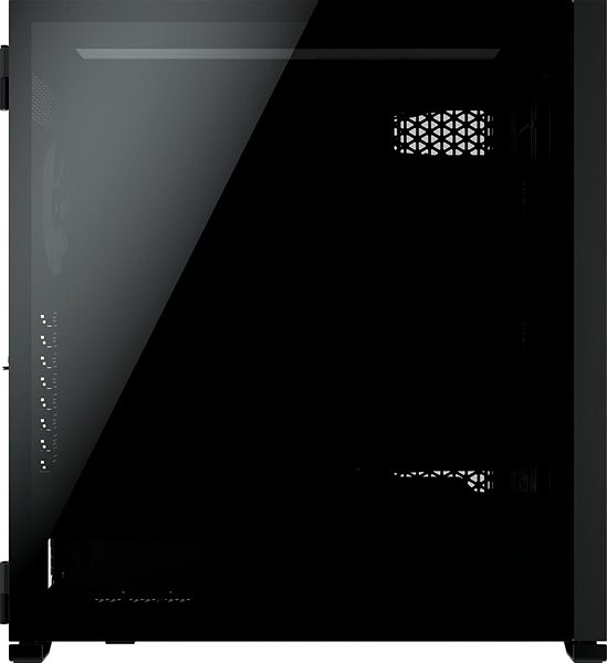 Számítógépház Corsair iCUE 7000X RGB Black Oldalnézet