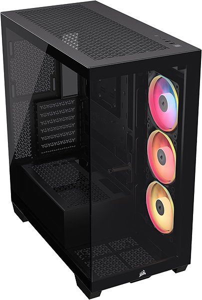 Corsair 3500X LX-R RGB iCUE LINK Black PC case.