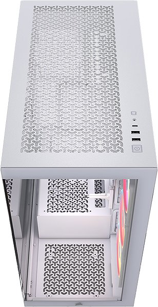 Corsair 3500X LX-R RGB iCUE LINK White PC case.