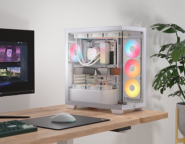 Corsair 3500X RS-R ARGB White PC case.