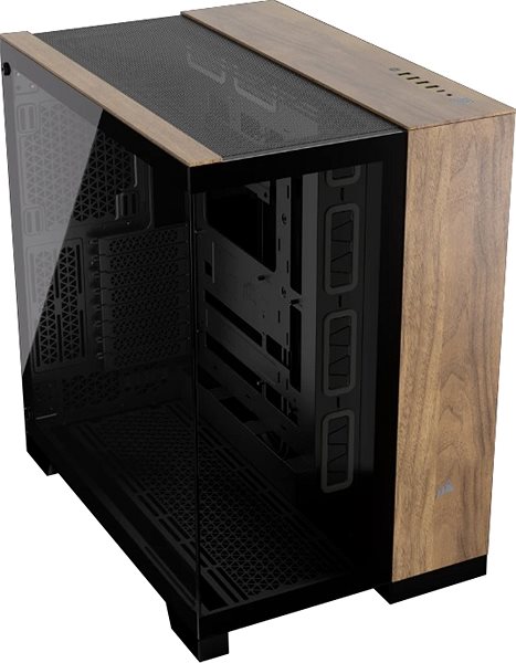 PC Case Corsair 6500X Black/Walnut Wood ...