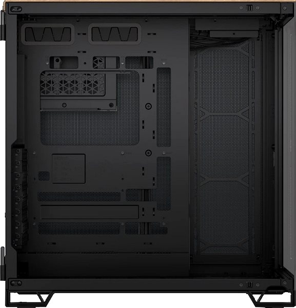 PC Case Corsair 6500X Black/Walnut Wood ...