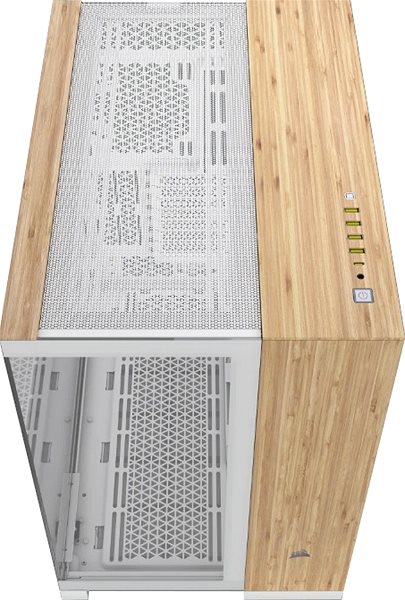 PC Case Corsair 6500X White/Bamboo Wood ...
