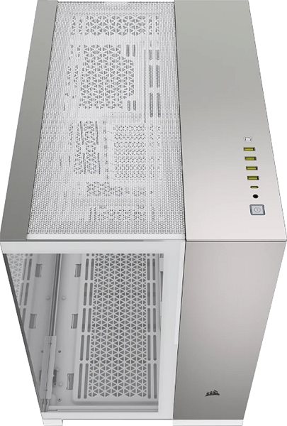 PC Case Corsair 6500X White/Satin Gray Aluminum ...