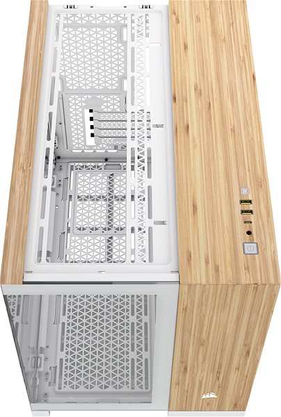 PC Case Corsair 2500X White/Bamboo Wood ...