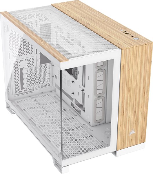 PC Case Corsair 2500X White/Bamboo Wood ...