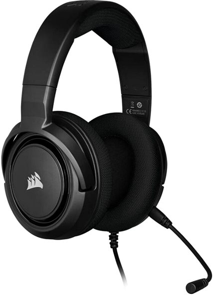 Gaming-Headset CORSAIR HS35 STEREO Carbon Seitlicher Anblick