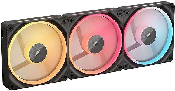 PC Fan Corsair iCUE LINK LX120-R RGB Black Triple Fan Kit ...