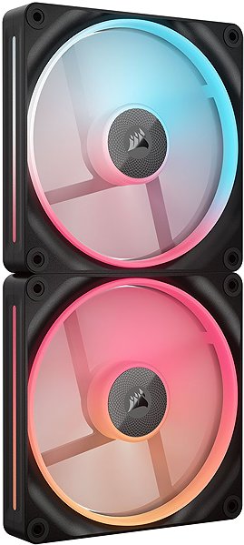PC Fan Corsair iCUE LINK LX140-R RGB Black Dual Fan Kit ...
