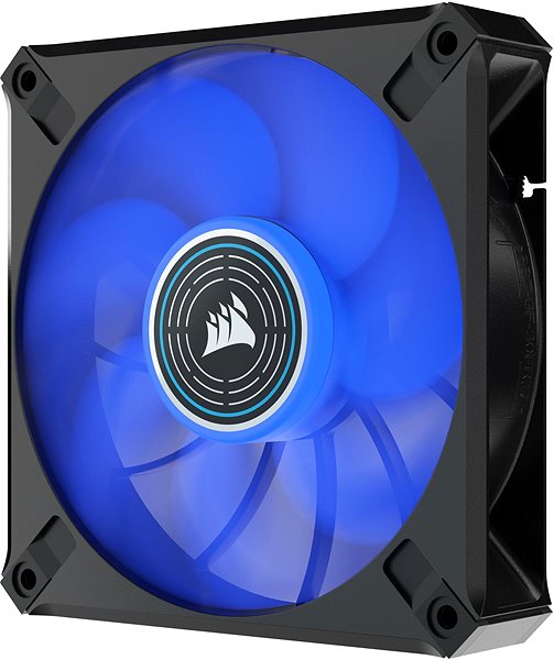 Ventilátor do PC Corsair ML120 LED ELITE Black (Blue LED) Bočný pohľad