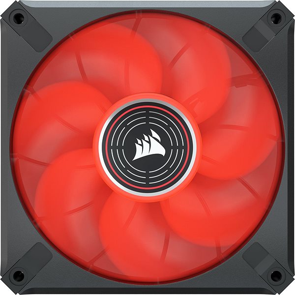 Számítógép ventilátor Corsair ML120 LED ELITE Black (Red LED) Képernyő