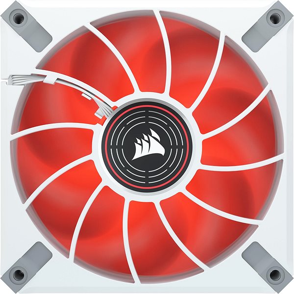 Számítógép ventilátor Corsair ML120 LED ELITE White (Red LED) Hátoldal