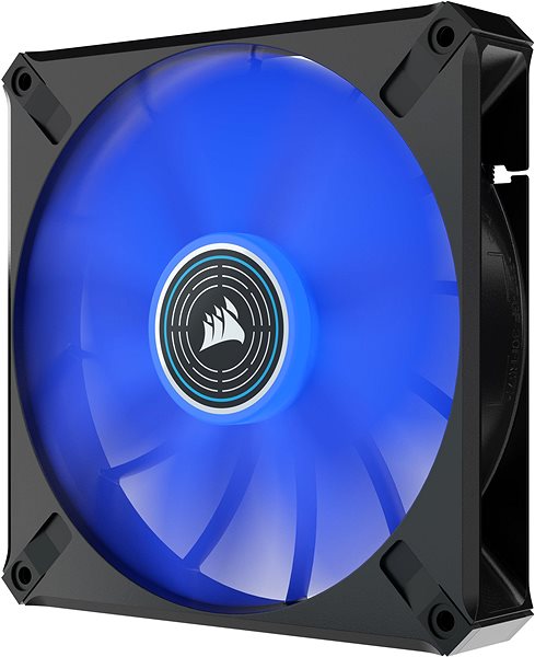 Számítógép ventilátor Corsair ML140 LED ELITE Black (Blue LED) Oldalnézet