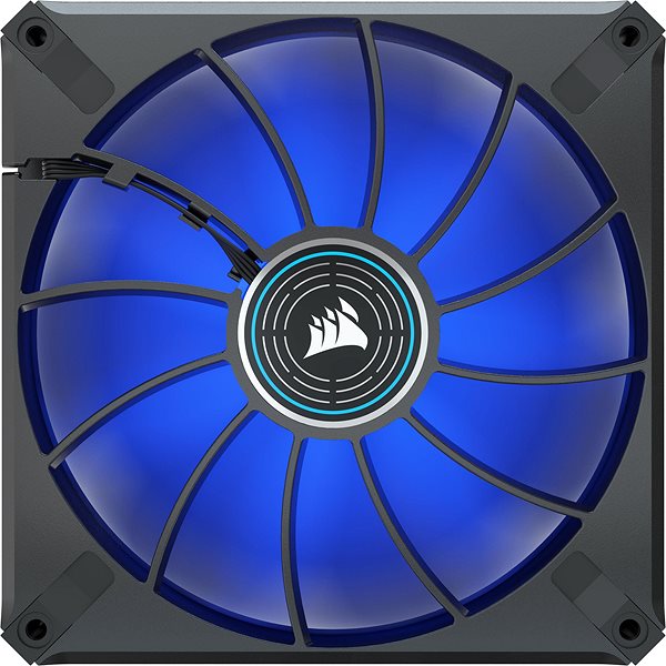 Számítógép ventilátor Corsair ML140 LED ELITE Black (Blue LED) Hátoldal