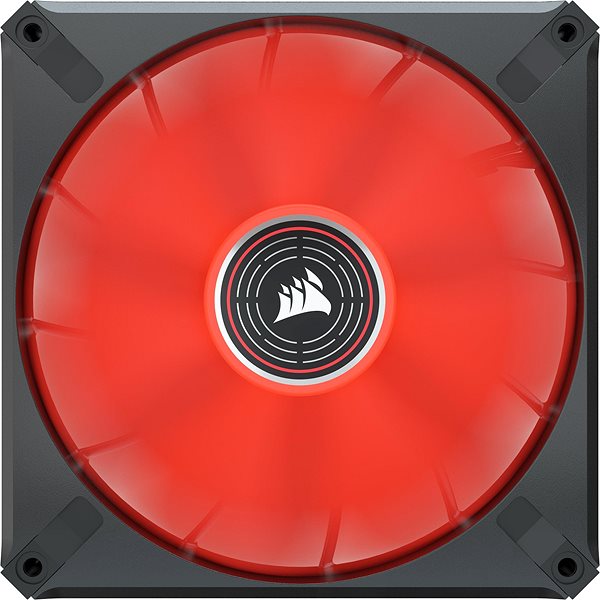 Ventilátor do PC Corsair ML140 LED ELITE Black (Red LED) Screen