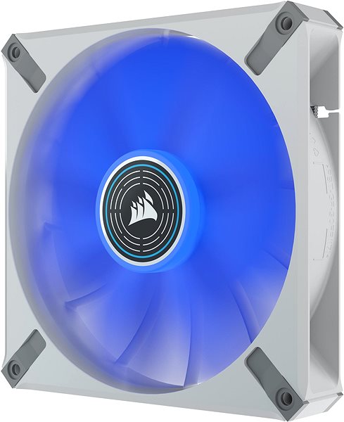 PC-Lüfter Corsair ML140 LED ELITE White (Blue LED) Seitlicher Anblick