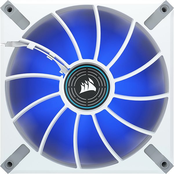 Számítógép ventilátor Corsair ML140 LED ELITE White (Blue LED) Hátoldal