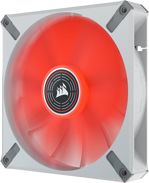 Számítógép ventilátor Corsair ML140 LED ELITE White (Red LED) Oldalnézet