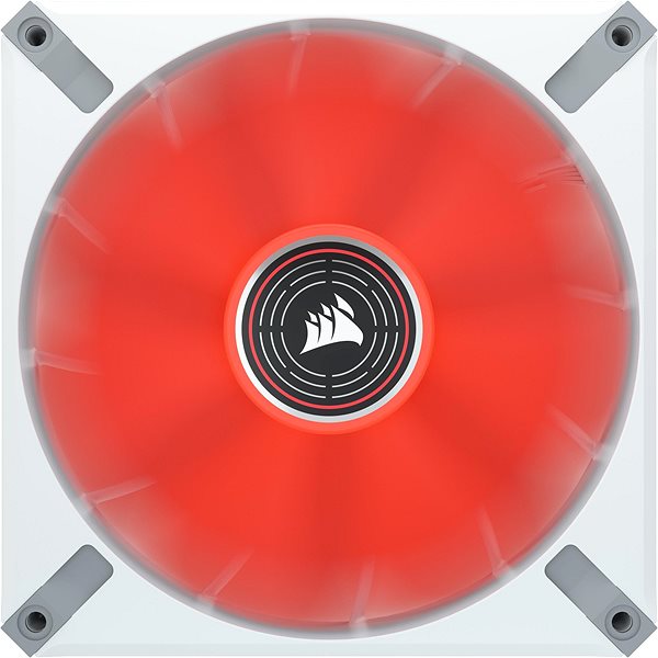 Ventilátor do PC Corsair ML140 LED ELITE White (Red LED) Screen
