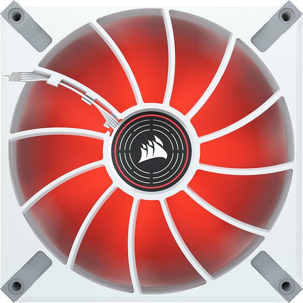 Számítógép ventilátor Corsair ML140 LED ELITE White (Red LED) Hátoldal