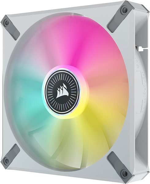 Ventilátor do PC Corsair ML140 RGB ELITE White Bočný pohľad