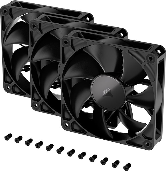 PC Fan Corsair RS120 Black Triple Pack ...