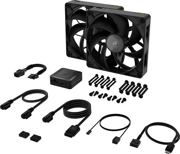 PC Fan Corsair iCUE LINK RX140 MAX Black Dual Fan Kit ...