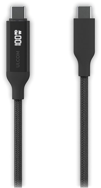 Data Cable Ubiquiti UniFi power and data cable with charging display, up to 100 W, up to 480 Mbps, 2 m, black ...
