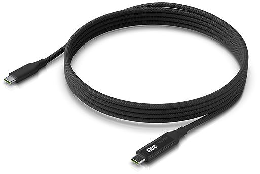 Data Cable Ubiquiti UniFi power and data cable with charging display, up to 100 W, up to 480 Mbps, 0.3 m, black ...