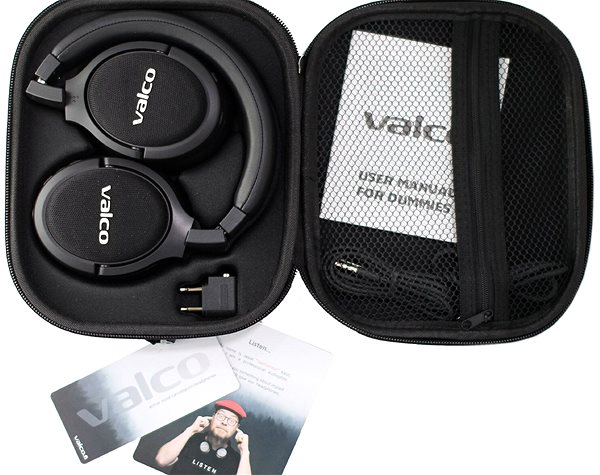 Bezdrôtové slúchadlá Valco VMK20 ANC Headphones Black Obsah balenia