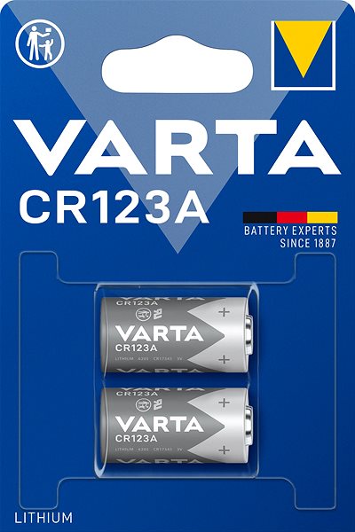Fényképezőgép akkumulátor VARTA Photo Lithium Speciális lítium elem CR123A 2 db ...