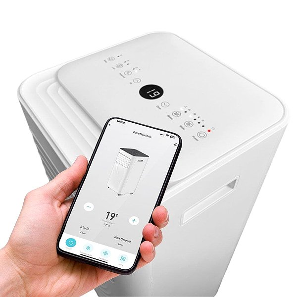Portable Air Conditioner Salente SummerICE9 Smart Mobile Air Conditioner, 9000 BTU, WiFi + Bluetooth ...