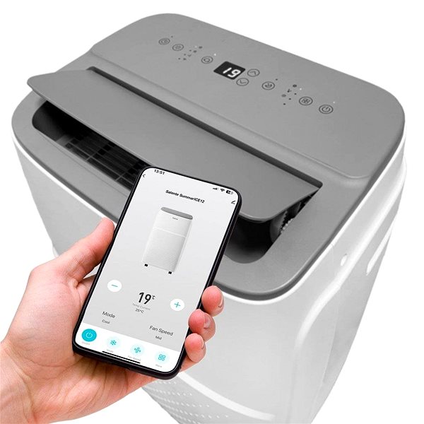 Portable Air Conditioner Salente SummerICE12 Smart Mobile Air Conditioner, 12000 BTU, WiFi + Bluetooth, ...