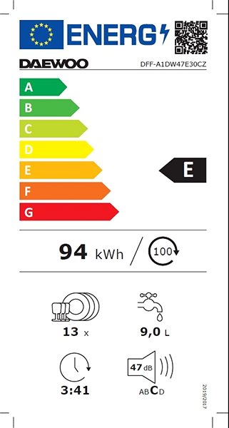 Umývačka riadu Daewoo DFF-A1DW47E30CZ Umývačka riadu ...