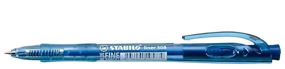 Golyóstoll STABILO liner kék, 1 db ...