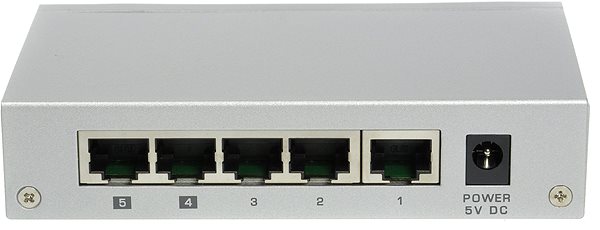 Switch Zyxel ES-105A v3 Anschlussmöglichkeiten (Ports)