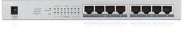 Switch Zyxel GS1008HP Connectivity (ports)