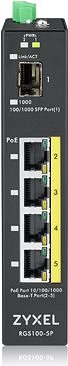 Switch Zyxel RGS100-5P Anschlussmöglichkeiten (Ports)