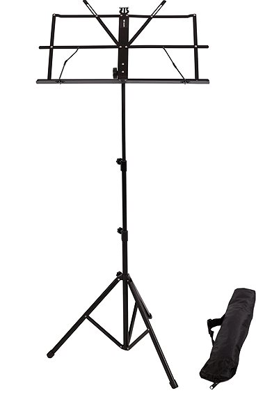 Notenständer Veles-X Extra Stable Reinforced Lightweight Folding Sheet Music Stand with Carrying Bag ...