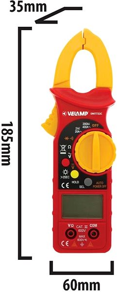Multimeter VELAMP Clamp multimeter 7in1 DMT722C .