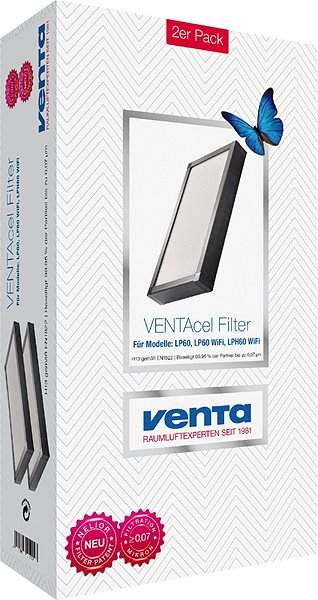 Légtisztító szűrőbetét Venta H13  Clean room szűrő 2 db ...