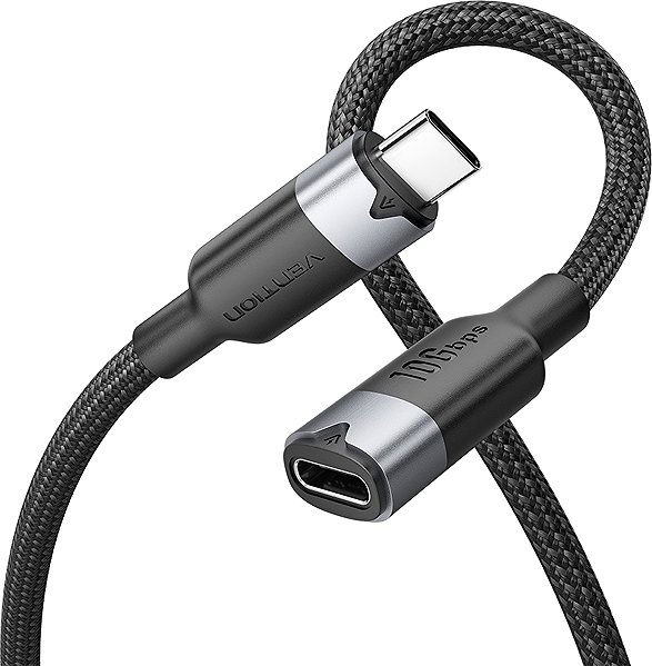 Data Cable Vention USB 3.2 Type-C Extension Cable 0.5m Black ...