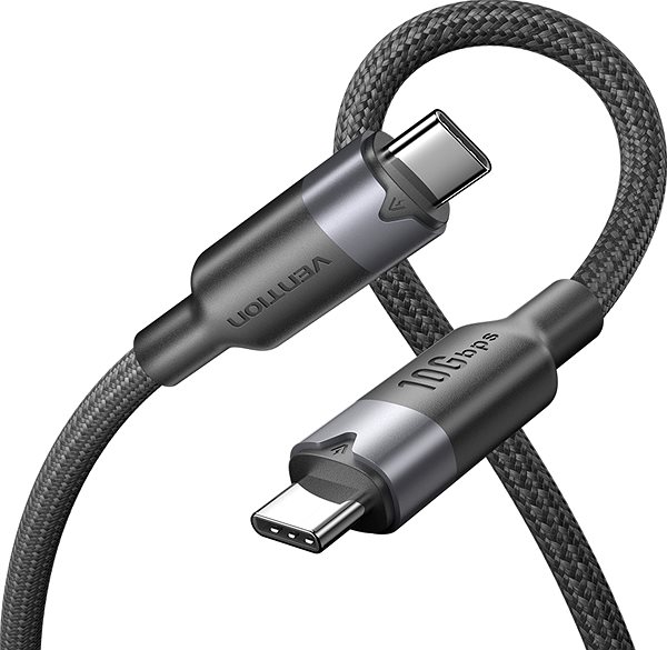 Data Cable Vention USB 3.2 Gen 2 Type-c Cable 0.5m Black ...
