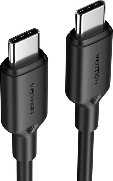Datenkabel Vention USB 2.0 Typ-C Stecker zu Typ-C Stecker 3A Kabel 2M Schwarz PVC Typ ...