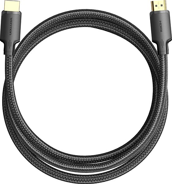 Videokábel Vention Cotton Braided 4K HDMI Male to Male Cable 3M Black ...
