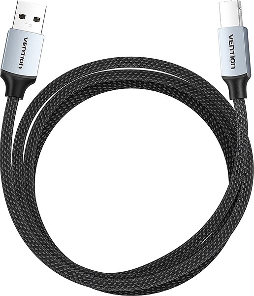 Data Cable Vention Cotton Braided USB 2.0 A Male to B Male Printer Cable 8M Gray Aluminum Alloy Type ...