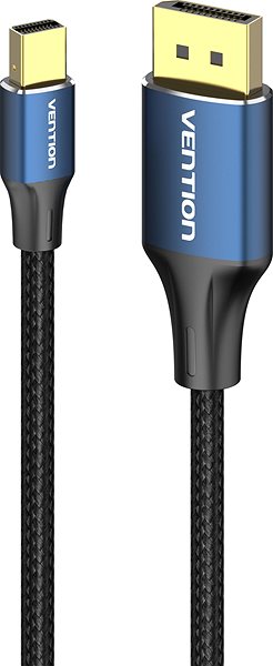 Video Cable Vention Cotton Braided Mini DP Male to DP Male 8K HD Cable 2m Blue Aluminum Alloy Type ...